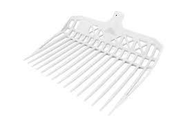 [9008772] Fourche à crottin blanche, sans panier (Bollengabel weiss)